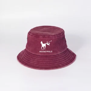 Bucket Hats Washed — Bordeauxrood (washed)
