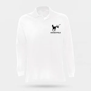Longsleeve Polo's — Wit